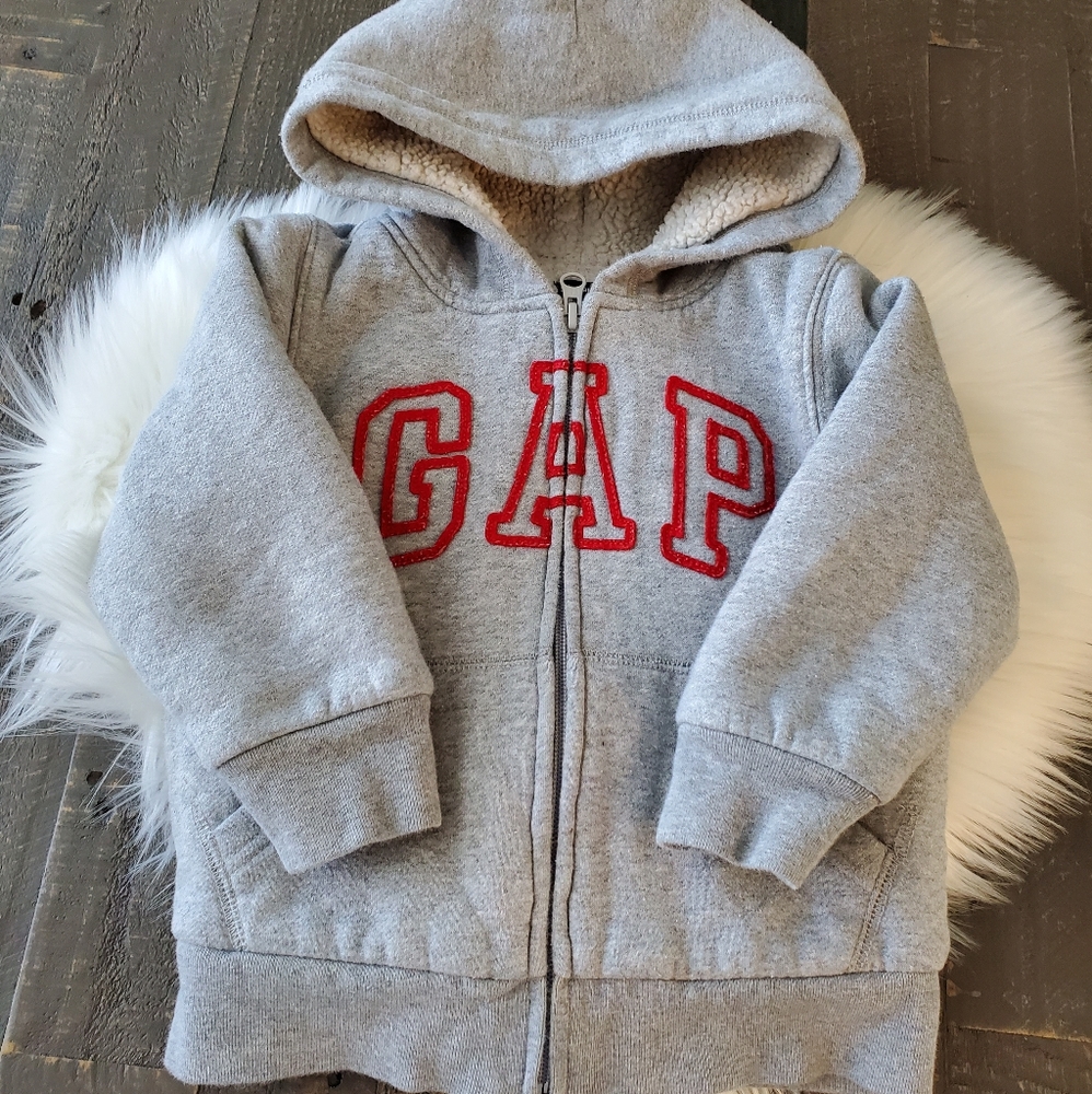 Baby Gap Boys Sherpa Hoodie Jacket Size 3T